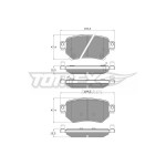 TOMEX Brakes Bremsbelagsatz, Scheibenbremse